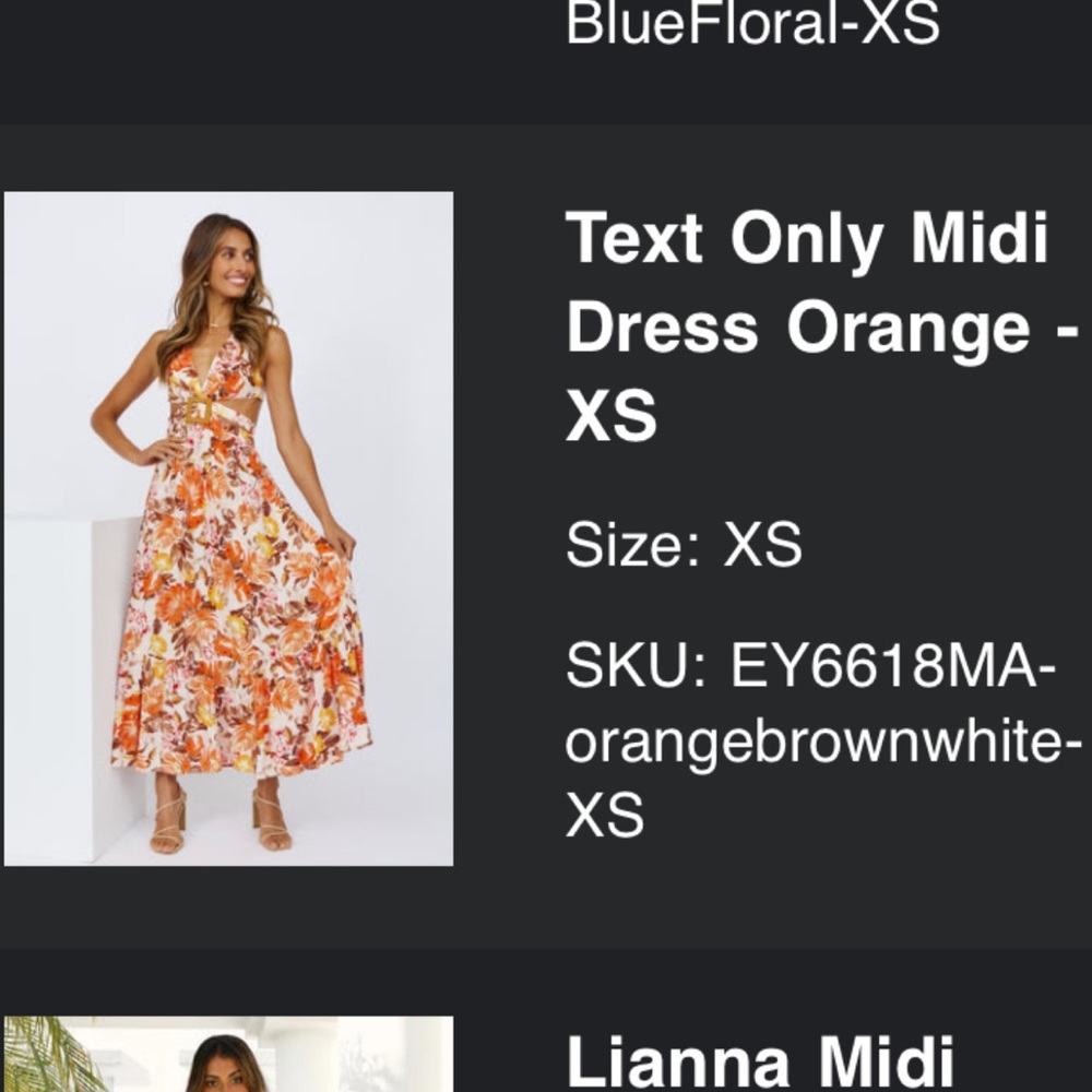 Hello Molly Text Only Maxi Dress, XS, US2/UK/6 - Picture 9 of 12